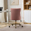 Chaise de bureau, fauteuil de bureau rembourré en velours capitonné moderne-130473537-130473542