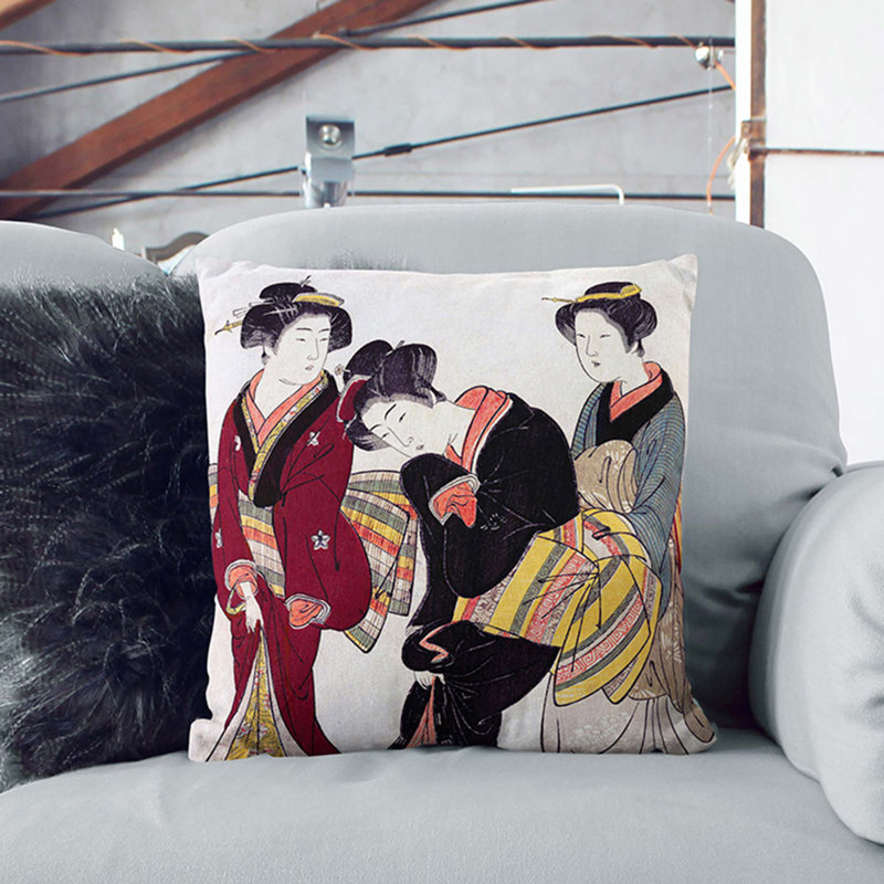 Square Throw Cushion, 55cm H x 55cm W x 20cm D