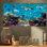 Underwater Coral Reef and Fisher - reproduction de photo sur toile