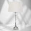 Wauregan 55cm Crystal Glass Chrome Table Lamp-106542950