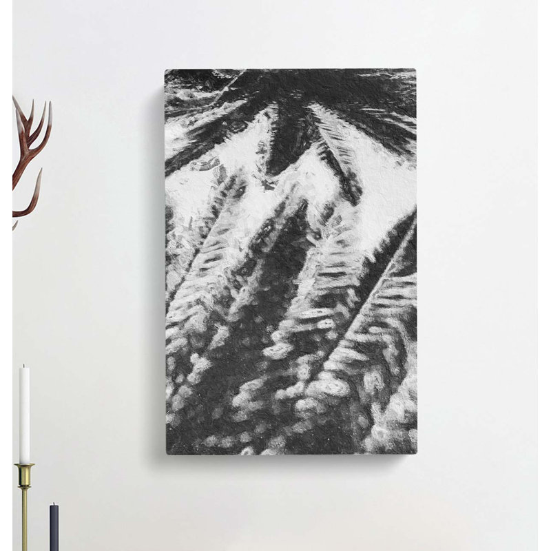 Palm Tree Shadows - Wrapped Canvas, 60cm H x 40cm W x 3cm D