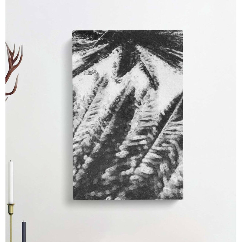 Palm Tree Shadows - Wrapped Canvas, 50cm H x 35cm W x 3cm D