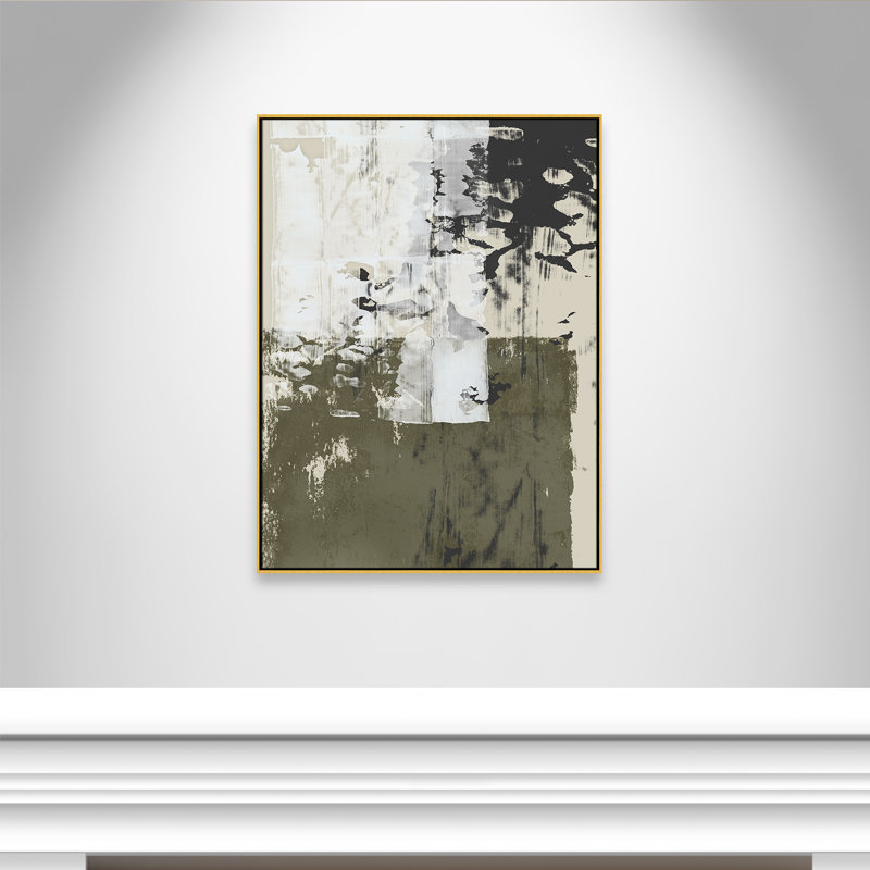 «Reflections In Sage II» par Isabelle Z, Or, H 49,5 po x l 37,5 po