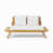 Cadre en teck / coussin blanc sélectionné