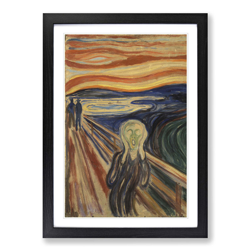 Edvard Munch - Single Picture Frame Painting, Black