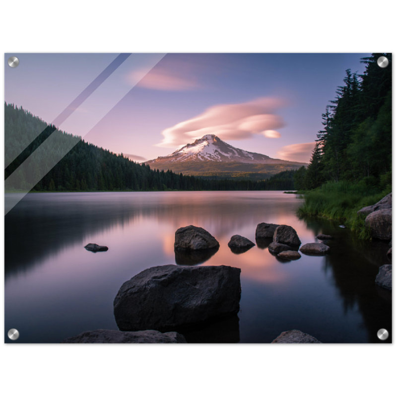 «Mount Hood», impression de paysage montagneux de l'Oregon, affiche sur toile panoramique de la chaîne des Cascades, œuvre de la nature du sommet enneigé, voyage nord-ouest du Pacifique
