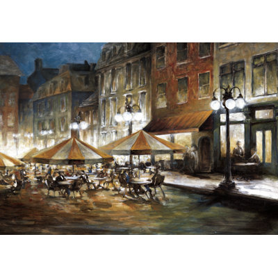 People Hanging Out - Wrapped Canvas Painting