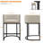 Upholstered Counter Stool with Metal Frame Barrel Low Back Counter Stools Set of 2-570982389