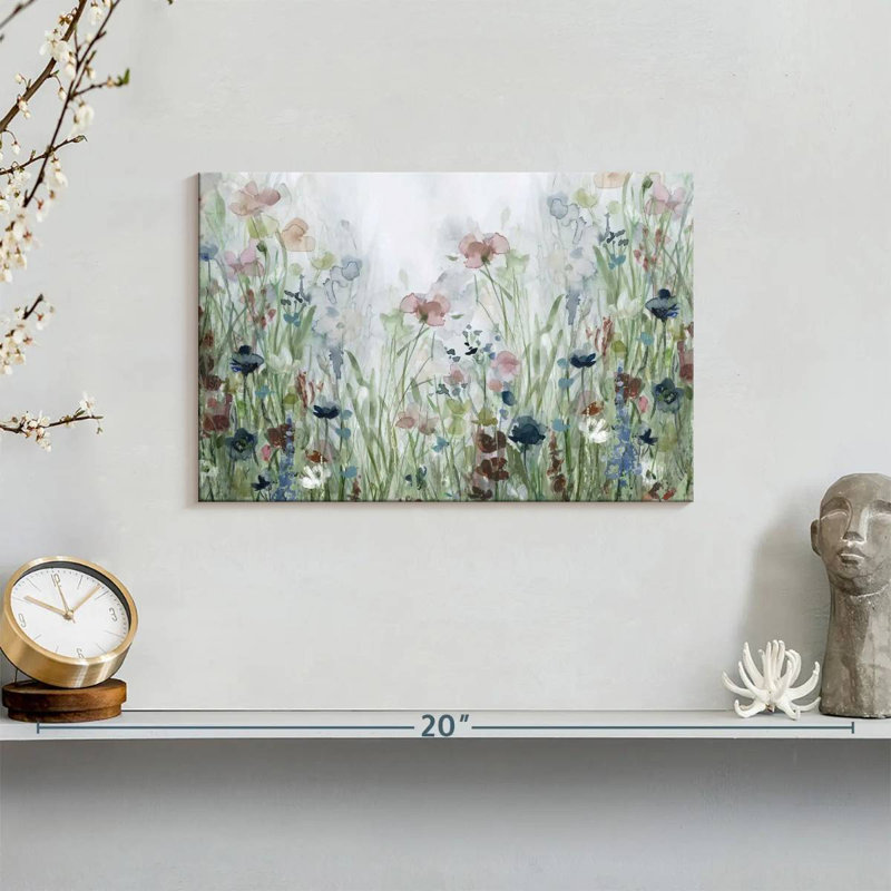Wildflower Fields Canvas Print, 8" H x 12" W x 1" D
