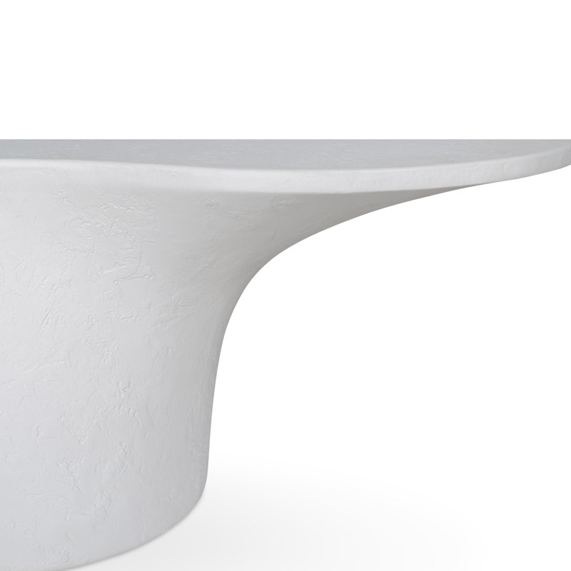 Table basse d'extérieur Paisely, Blanc