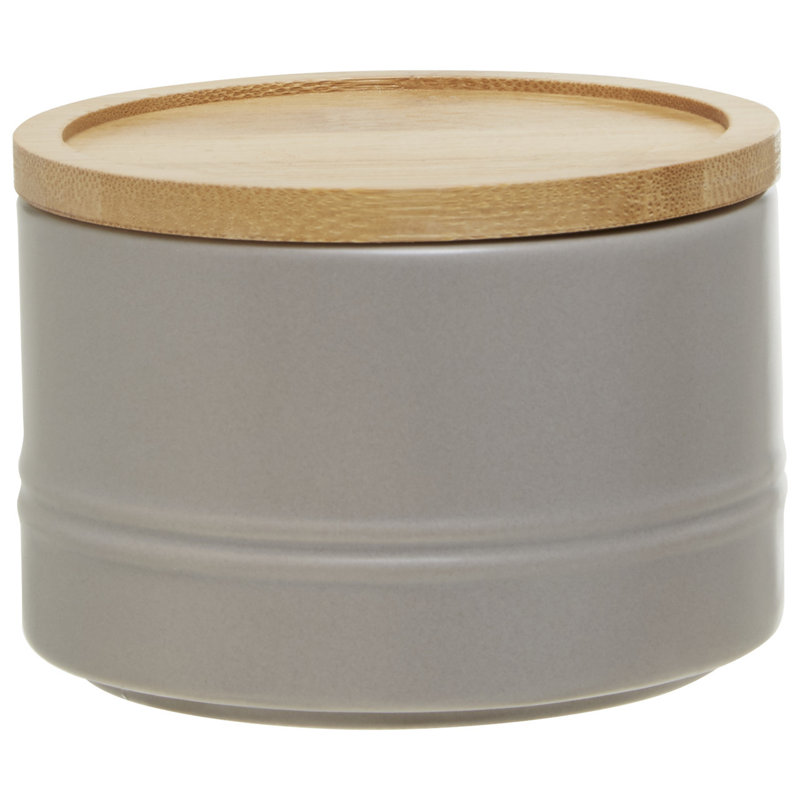 Fenwick Ceramic / Porcelain Jar, Grey, 7cm H x 11cm W x 11cm D