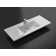 Alma 19'' Chrome Polymarble Rectangular Bathroom Sink with Overflow