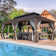 Aluminum Patio Gazebo with Double Roof