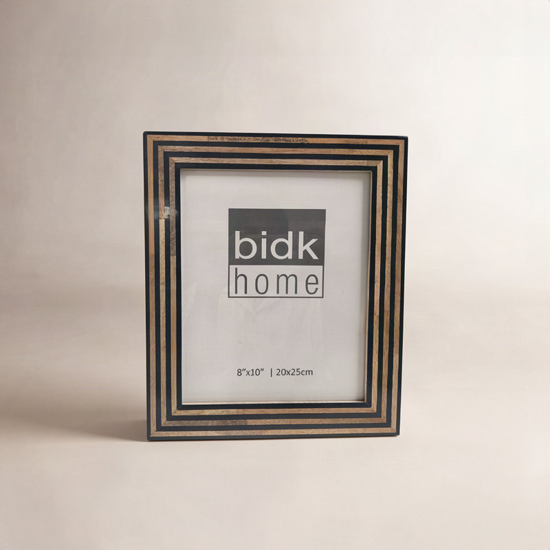 Lesleigh Picture Frame, Black/Brown, 8" W x 10" H