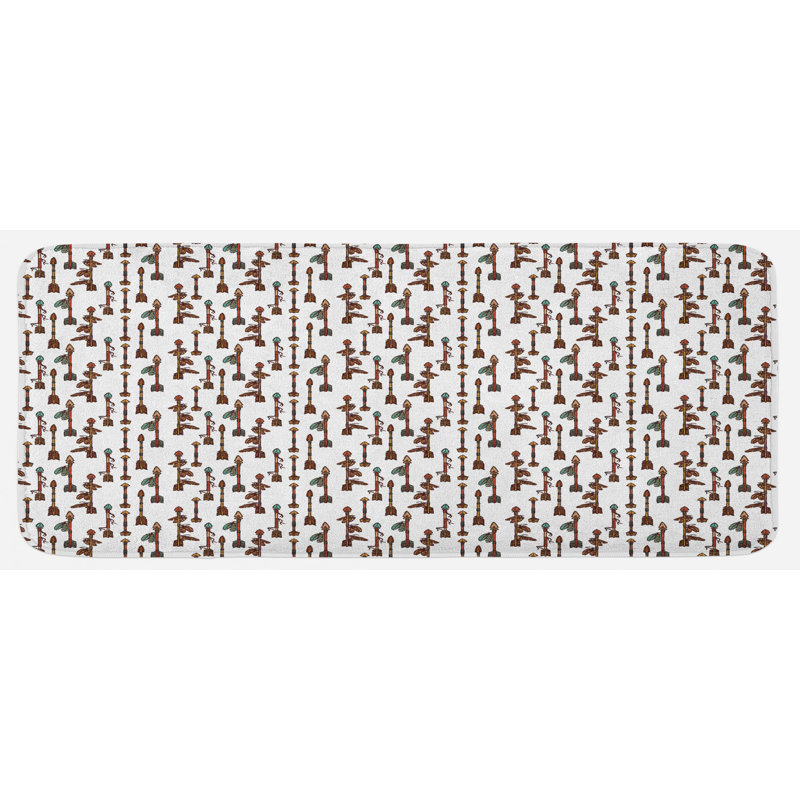 Rustic Synthetic Kitchen Mat