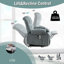 La chaise longue électrique Power Lift, adaptée aux personnes âgées, avec fonctions de chauffage et de vibration, avec USB, peut être utilisée pour s'allonger.  Bleu-1577925106