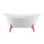 Baignoire de trempage sur pattes 67 "avec drain, pattes et plateau en bambou 67" Streamline-1576153809-1576153807