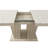 Rectangular Extendable Dining Table, Suitable For 6-10 People, With Veined Travertine Pattern, Dimensions 160-200 Cm, Simple And Elegant.