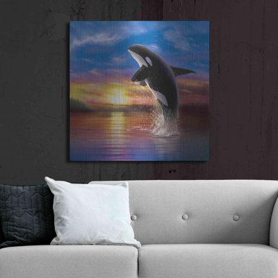 "Orca Sunrise" par Chris Dobrowolski sur métal