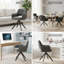 51cm H Fabric Upholstered Metal Upholstered Back Armchair-935620032
