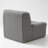 Faux Fur Armless Sofa Chair, 32''W Modern Single Couch With Deep Seat, Ideal for Bedroom, Living Room,Dorms, Apartments – No Assembly Required-1923824718