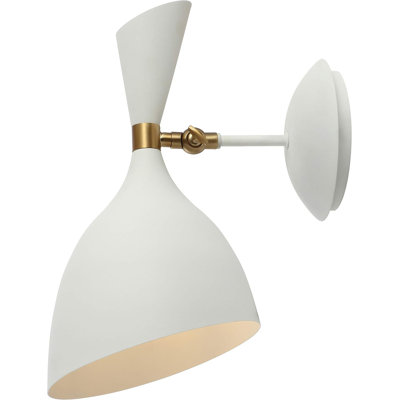Applique murale rétro à DEL, luminaire en fer de 10 pouces avec ampoules écoénergétiques, design moderne Mid-Century pour le salon, la chambre à coucher ou la salle de bain