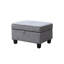 Canapé modulaire en tissu l 99,5 po avec méridienne orientée à gauche et repose-pieds avec rangement