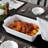 2.7 L Porcelain China Rectangular Baking Pan with Lid