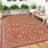 Area Rugs Outdoor Patio Rug Waterproof Modern Bordered Indoor Outdoor Throw Carpet Checkered Reversible Mat for Front Door Rv-1039745949-1039745951