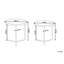 Zayn Cross Legs Coffee Table-71249351-71249354
