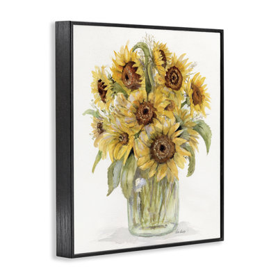 Bouquet de tournesol à l'aquarelle, estampe numérique, design par Patti Bishop