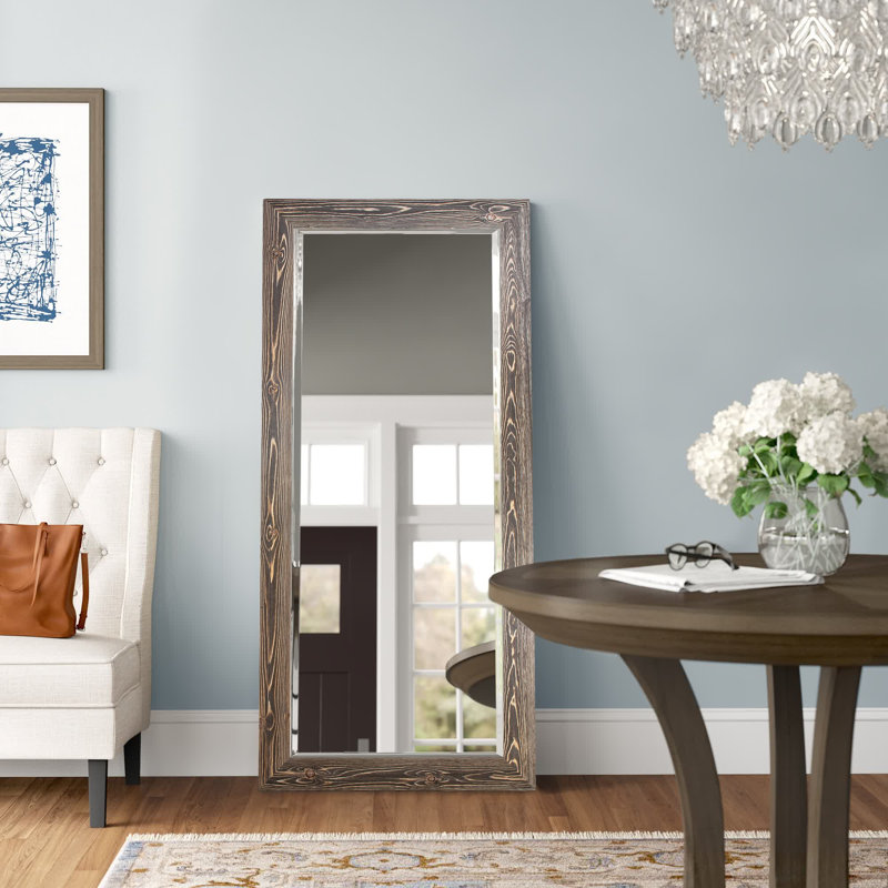 Migel Mirror, Distressed Walnut, 61" x 25"