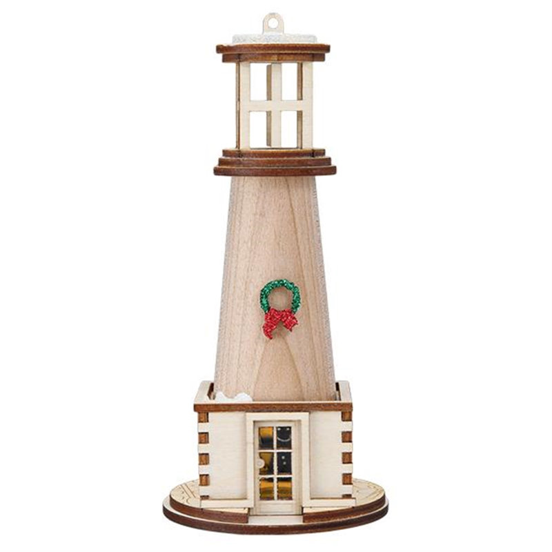 7'' Wood Hanging Figurine Ornament