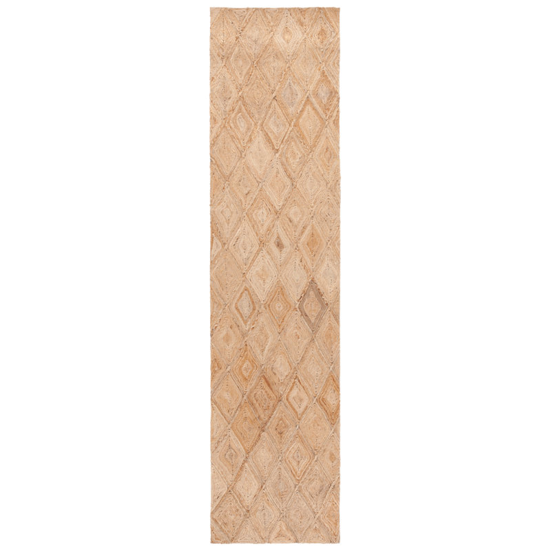Natural Fiber Hand Loomed Jute Pile Solid Color Rug, Runner 2'3" x 9'