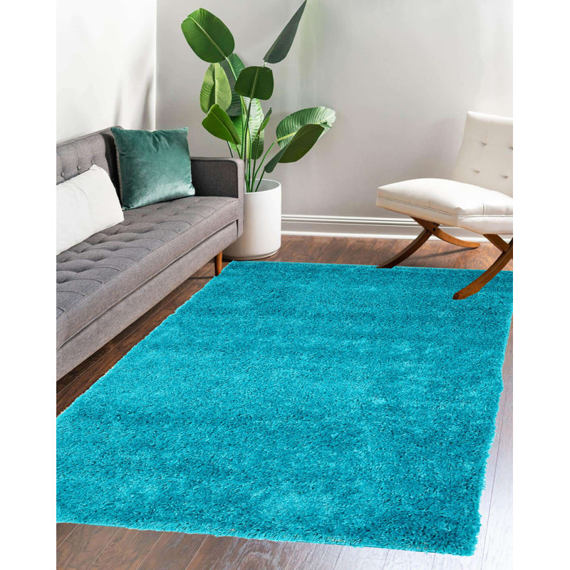 Valeri Turqoise Area Rug, Rectangle 5'3" x 7'2"