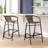 Nannie Commercial Indoor-Outdoor Rattan Restaurant Barstool with Aluminum Frame-97765923