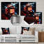 Red Soundtrack Symphony Jukebox Melody - Jukeboxes, art mural en métal-1106547371