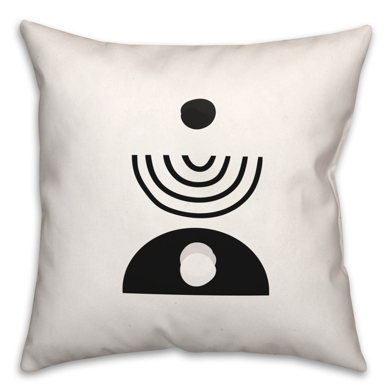  Mod Shapes Stack Square Pillow Cover & Insert