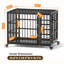  Cage pour chien robuste de 30 pouces pour chiens de taille moyenne et de petite taille avec loquet autobloquant, chenil en acier à l'épreuve des fuites-792134448