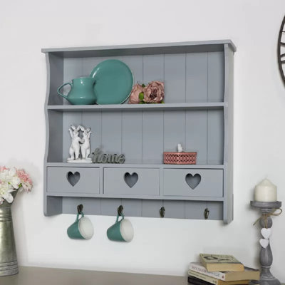 Selena Solid Wood 4 - Hook Wall Mounted Coat Rack