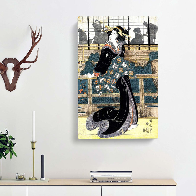 Entertainer by Eizan Kikukawa - Wrapped Canvas, 76cm H x 50cm W x 3cm D