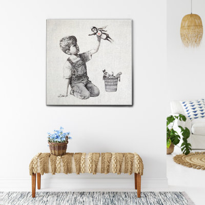 Infermiera Supereroe by Banksy - Unframed Painting on Canvas