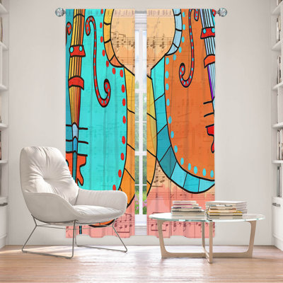 Paire de rideaux obscurcissant avec passe-tringle Delaughter Room