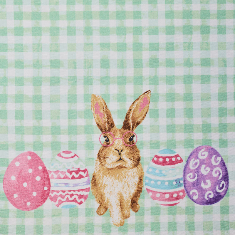 Hoppy Bunny 100% Cotton Printed Runner 13"x72"