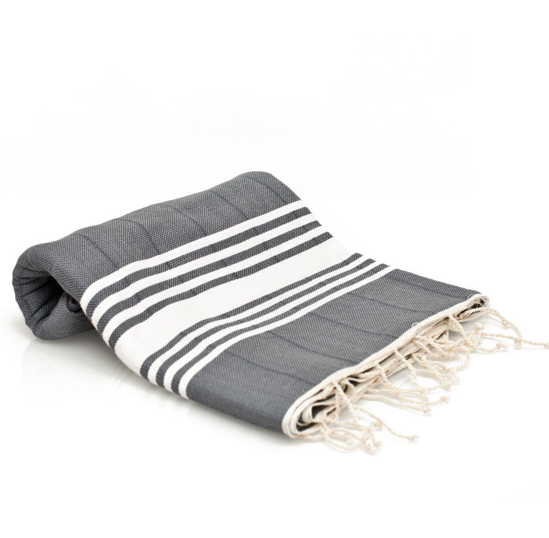 Serviette de bain en coton turc, Gris