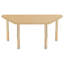 Table d'activité thermofusionnée 30 "x 60" avec pieds réglables en bois massif - grain d'érable / sable-130361697-130361699