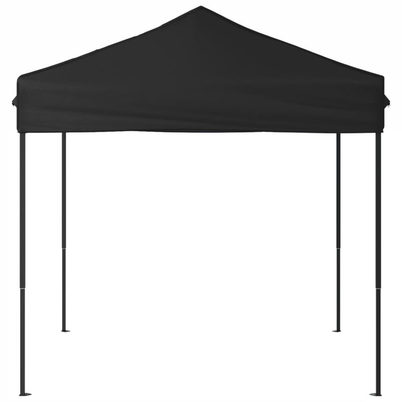 Anaberta 1.95m x 1.95m Steel Party Tent, Black, Black