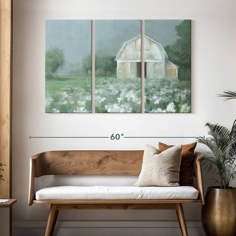 Lilie White Barn Meadow, 32" H x 50" W