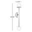 Applique murale Allegra 23,63 po H-88237724