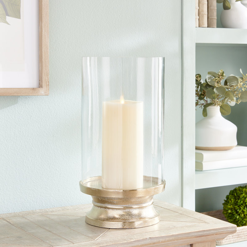 Florence Hurricane Candle Holder, 15.5" H x 8.25" W x 8.25" D